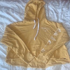 Cropped Yellow O’Neill hoodie, size S